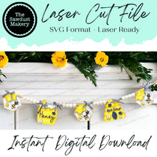 Load image into Gallery viewer, Bee Banner SVG File | Honey Pot SVG | Laser Cut File | Glowforge | Bee SVG File | Honey Pot | Bees | Honey Bee
