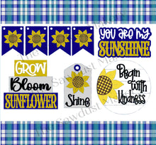 Load image into Gallery viewer, Sunflower Tiered Tray SVG File | Laser Cut File | Glowforge | Fall Sunflower Decor | Sunflower Tiered Tray Laser File | Sunflower SVG