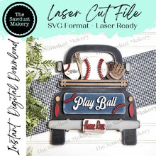 Load image into Gallery viewer, Add-on for Interchangeable Farmhouse Truck SVG | 12" and 24" Truck SVG | Baseball Truck | Sports Truck | Truck Interchangeable SVG