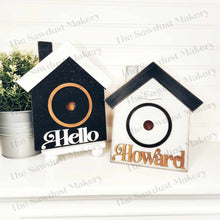 Load image into Gallery viewer, Interchangeable Home Sweet Home Sign Frame Bundle SVG | Laser Cut File | Glowforge | 3" Round Insert Frame | Seasonal Interchangeable