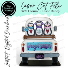 Load image into Gallery viewer, Add-on for Interchangeable Farmhouse Truck SVG | 12" and 24" Truck SVG | Penguin Truck | Winter Truck Interchangeable SVG