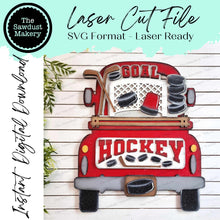 Load image into Gallery viewer, Add-on for Interchangeable Farmhouse Truck SVG | 12" and 24" Truck SVG | Hockey Truck | Sports Truck | Truck Interchangeable SVG