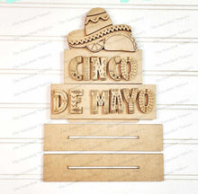 Load image into Gallery viewer, Cinco De Mayo Word Stacker SVG File | Laser Cut File | Taco | Cinco De Mayo Shelf Sitters | Cinco De Mayo SVG | Summer SVG