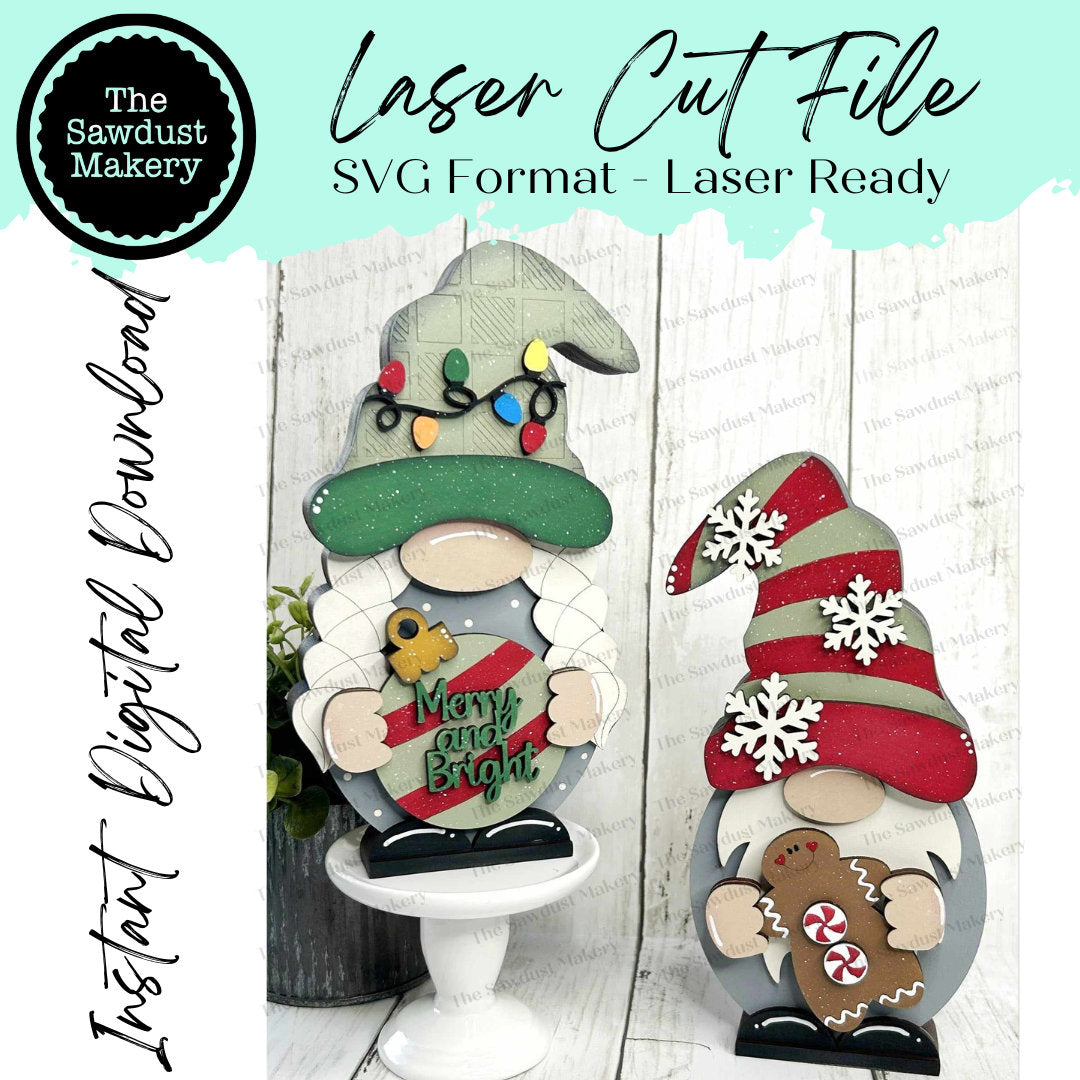 Add-on Interchangeable Gnome SVG File | Christmas Add-on | Laser Cut F ...