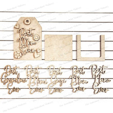Load image into Gallery viewer, Best Mom Ever Mother's Day Tags Gift Card Holder Laser Cut SVG File | Mother's Day Gift Card Holders | Laser SVG File | Gift Card Holders