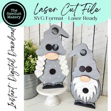 Load image into Gallery viewer, Interchangeable Gnome Boy & Girl Base SVG File | Laser Cut File | Gnome SVG File | SVG | Gnome | Gnome Shelf Sitter | Seasonal Gnome svg