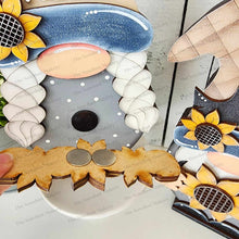 Load image into Gallery viewer, Add-on Interchangeable Gnome SVG File | Summer Add - on | Laser Cut File | Sunflower SVG File | SVG | Gnome | Gnome Shelf Sitter