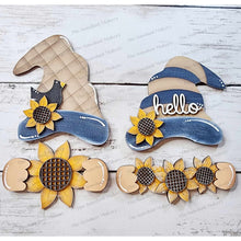 Load image into Gallery viewer, Add-on Interchangeable Gnome SVG File | Summer Add - on | Laser Cut File | Sunflower SVG File | SVG | Gnome | Gnome Shelf Sitter