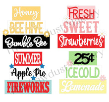 Load image into Gallery viewer, Summer Word Stackers | Summer Mini Block SVG | SVG File | Laser Cut File | Glowforge | Summer Tiered Tray SVG Add-on laser cut svg file