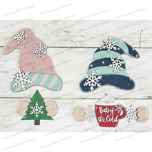 Load image into Gallery viewer, Add-on Interchangeable Gnome SVG File | Winter Hot Cocoa Add-on | Laser Cut File | Winter Gnome SVG File | SVG | Gnome | Gnome Shelf Sitter