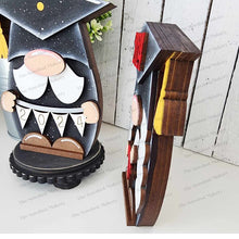 Load image into Gallery viewer, Graduation Mini Gnome Shelf Sitters SVG File | Laser SVG Cut File | Gnome SVG Laser Cut File | Gnome Shelf Sitter svg | School svg