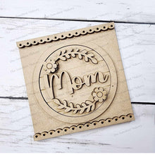 Load image into Gallery viewer, Mother's Day Seasonal Round Sign Frame Bundle | Candy/Mason Jar Lid | Cookie Jar lid | Interchangeable Frame SVG | Laser Cut File