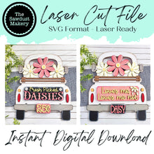 Load image into Gallery viewer, Add-on for Interchangeable Farmhouse Truck SVG | 12" and 24" Truck SVG | Fresh Daisies Truck | Daisy | Daisy Truck Interchangeable SVG
