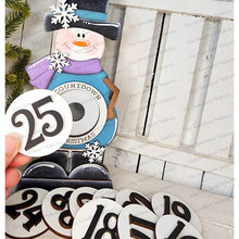 Load image into Gallery viewer, Standing Countdown Snowman SVG File | Laser Cut File | Christmas SVG File | Winter SVG | Christmas Shelf Sitter | Countdown to Christmas