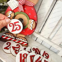 Load image into Gallery viewer, Standing Countdown Gingerbread SVG Laser Cut File | Christmas SVG File | Gingerbread SVG | Christmas Shelf Sitter | Countdown to Christmas