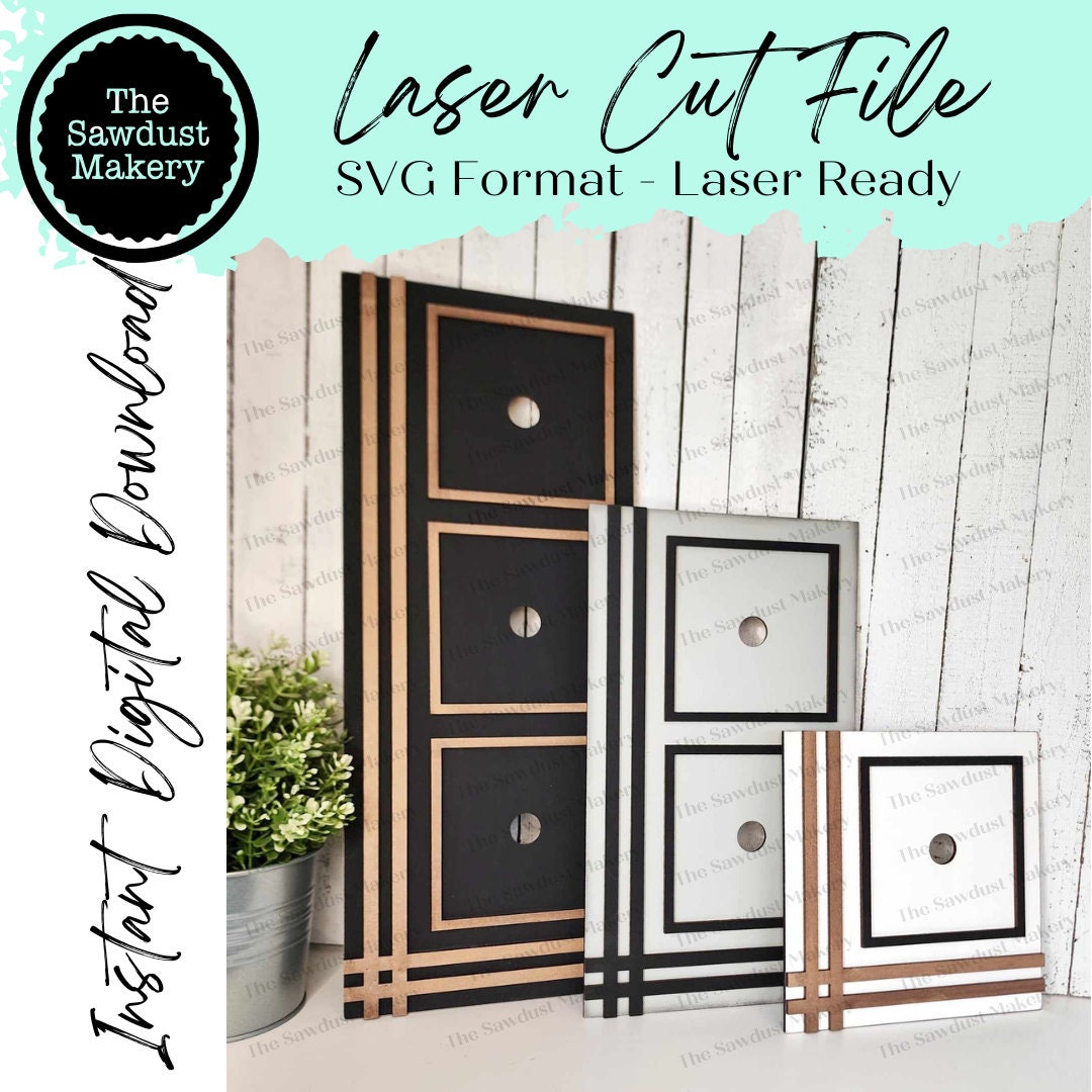 Interchangeable Blanket Trim Farmhouse Sign Frame Bundle SVG | Laser C ...