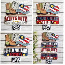 Load image into Gallery viewer, Add-on for Interchangeable Farmhouse Truck SVG | 12" and 24" Truck SVG | Proud Military Truck | Veteran Truck Interchangeable SVG