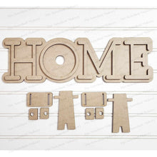Load image into Gallery viewer, Interchangeable Home Sign Frame SVG | Laser Cut File | Glowforge | 3" Round Insert Frame | Seasonal Interchangeable SVG