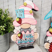 Load image into Gallery viewer, Add-on Interchangeable Gnome SVG File | Summer Strawberry Add - on | Laser Cut File | Strawberry SVG File | SVG | Gnome | Gnome Shelf Sitter