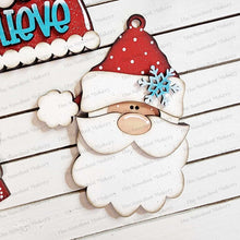 Load image into Gallery viewer, Santa Christmas Ornament Bundle SVG File | Laser Cut File | Santa Christmas Ornament SVG | Ornament Bundle SVG | Santa Claus Ornament Svg
