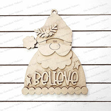 Load image into Gallery viewer, Santa Believe Christmas Ornament SVG File | Laser Cut File | Santa Christmas Ornament SVG | Ornament SVG | Santa Claus Laser Svg