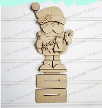 Load image into Gallery viewer, Standing Mini Santa SVG File | Lucky | Laser Cut File | Christmas SVG File | Santa SVG | Christmas Shelf Sitter