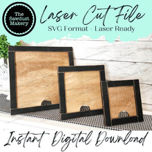 Load image into Gallery viewer, Farmhouse Framed Sign Holder SVG | Interchangeable Frame SVG | Laser Cut File | Framed Sign SVG | Home Decor svg | Chunky Frame