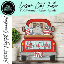 Load image into Gallery viewer, Add-on for Interchangeable Farmhouse Truck SVG | 12" and 24" Truck SVG | Liberty 4th of July Truck | USA Truck Interchangeable svg