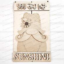 Load image into Gallery viewer, Fall Scarecrow Gnome Sign Door Hanger SVG File | Laser Cut File | Fall SVG File | Door Hanger svg | Scarecrow SVG | Sunflower svg