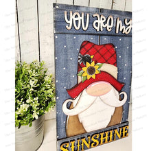 Load image into Gallery viewer, Fall Scarecrow Gnome Sign Door Hanger SVG File | Laser Cut File | Fall SVG File | Door Hanger svg | Scarecrow SVG | Sunflower svg