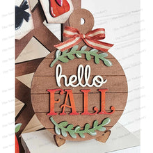 Load image into Gallery viewer, Hello Fall Pumpkin Crow SVG File | Laser Cut File | Glowforge | USA | Pumpkin | Hello Fall | Fall Breadboard | Pumpkin svg | Fall SVG