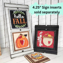 Load image into Gallery viewer, Interchangeable Shutter Farmhouse Sign Frame Bundle SVG | Laser Cut File | Glowforge | 4.25" Sign Insert Frame | Seasonal Interchangeable