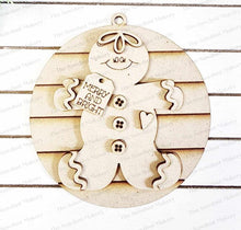 Load image into Gallery viewer, Gingerbread Merry & Bright Christmas Ornament SVG File | Laser Cut File | Christmas Ornament SVG | Ornament SVG | Gingerbread Ornament svg