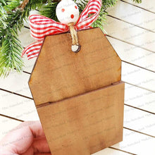 Load image into Gallery viewer, Gingerbread Sweet Wishes Gift Card Christmas Ornament SVG File | Laser Cut File | Christmas Ornament SVG | Gingerbread Ornament SVG