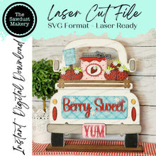 Load image into Gallery viewer, Add-on for Interchangeable Farmhouse Truck SVG | 12" and 24" Truck SVG | Strawberry Truck | Summer | Strawberry Truck Interchangeable SVG