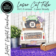 Load image into Gallery viewer, Add-on for Interchangeable Farmhouse Truck SVG | 12" Truck Insert SVG | Halloween Countdown Truck | Oct 31 | Interchangeable SVG