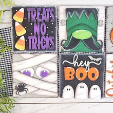 Load image into Gallery viewer, Hey Boo Halloween Sign Bundle Laser Cut File | Farmhouse Interchangeable Leaning Sign Bundle SVG | Glowforge | Farmhouse Sign | Mummy Svg
