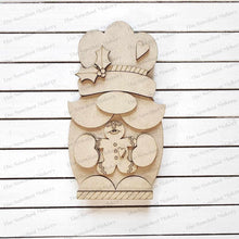 Load image into Gallery viewer, Gingerbread Baker Mini Gnome Shelf Sitter SVG File | Laser SVG Cut File | Gnome SVG Laser Cut File | Baking Gnome Shelf Sitter svg