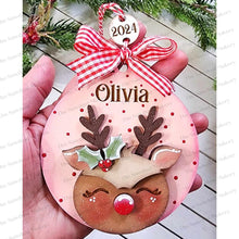 Load image into Gallery viewer, Reindeer Christmas Ornament Bundle SVG File | Laser Cut File | Christmas Ornament SVG | Ornament Bundle SVG | Reindeer Ornament Svg
