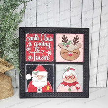 Load image into Gallery viewer, Kringle Christmas Farmhouse Sign Laser Cut File | Laser Cut File | Interchangeable Frame | Christmas Sign Inserts | Santa Claus Sign Bundle