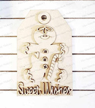 Load image into Gallery viewer, Gingerbread Sweet Wishes Gift Card Christmas Ornament SVG File | Laser Cut File | Christmas Ornament SVG | Gingerbread Ornament SVG