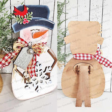 Load image into Gallery viewer, Winter Let it Snow Standing Snowman SVG | Snowman laser cut file Let it Snow | Glowforge | Snowman | Let it Snow SVG | Winter SVG