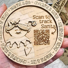 Load image into Gallery viewer, Elf Santa Tracker Christmas Ornament SVG File | Laser Cut File | Santa's Elf Christmas Ornament | Ornament SVG | Elf Laser Svg