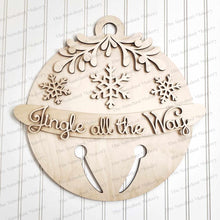 Load image into Gallery viewer, Jingle Bell Door Hanger SVG File | Laser Cut File | Glowforge | Bell SVG | Jingle Bell SVG | Christmas svg | Christmas Door Hanger svg