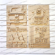 Load image into Gallery viewer, Tree Farm Farmhouse Sign Laser Cut File | Laser Cut File | Interchangeable Frame | Christmas Sign Inserts | Barn SVG | Christmas Sign Bundle