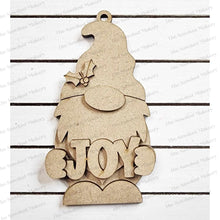 Load image into Gallery viewer, Joy Christmas Gnome Ornament SVG File | Laser Cut File | Christmas Ornament SVG | Ornament SVG | Gnome Ornament Svg