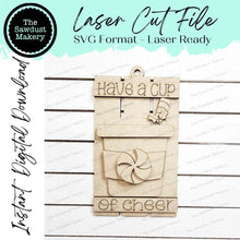 Load image into Gallery viewer, Gingerbread Pallet Christmas Ornament Bundle Laser Cut SVG File | Christmas Ornament SVG | Ornament Bundle SVG | Gingerbread Ornament