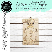 Load image into Gallery viewer, Gingerbread Pallet Christmas Ornament Bundle Laser Cut SVG File | Christmas Ornament SVG | Ornament Bundle SVG | Gingerbread Ornament