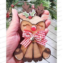 Load image into Gallery viewer, Reindeer Christmas Ornament Bundle SVG File | Laser Cut File | Christmas Ornament SVG | Ornament Bundle SVG | Reindeer Ornament Svg