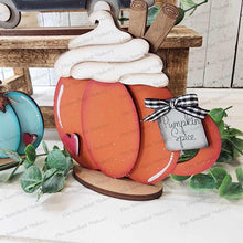 Load image into Gallery viewer, Fall Pumpkin Standing Decor Set SVG File | Laser Cut File | Glowforge | Pumpkin | Hello Pumpkin | Pumpkin latte svg | Fall Pumpkin Truck SVG